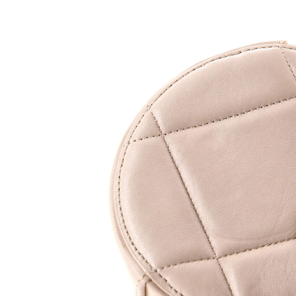 Chanel 19 Round Clutch With Chain #236403C23B - Picture 6 of 7